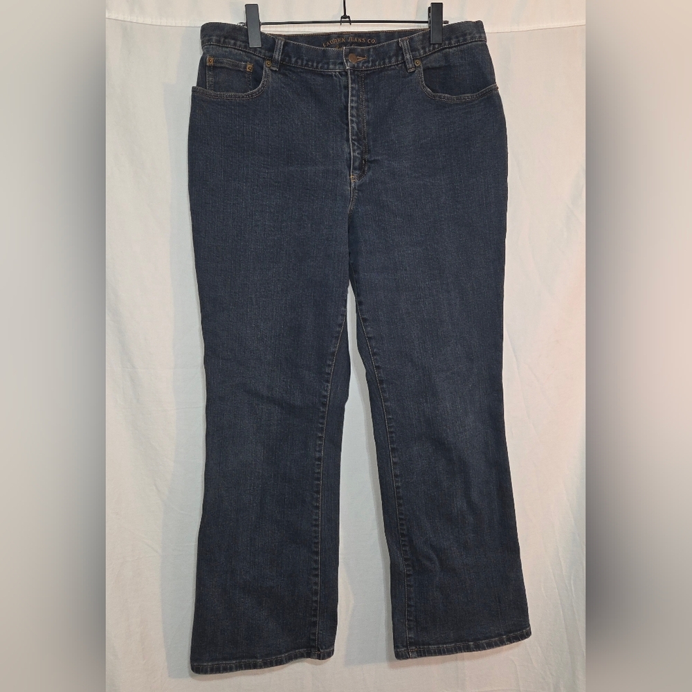 Ralph Lauren Jeans Co. Plus Size 16 Classic Straight Leg Dark Wash Jeans
